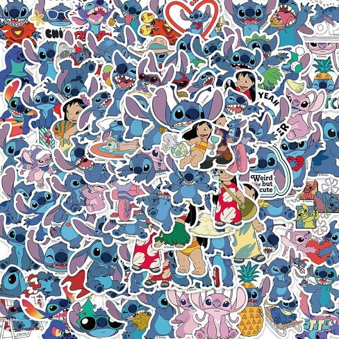 100pcs 90s Cartoon Stickers,Cute Stickers Pack Mixed Cartoon Stickers,Waterproof Vinyl Stickers for Water Bottle Laptop Luggage Skateboard Notebook Phone Guitar Bike for Kids Teens Adults in Saudi Arabia
