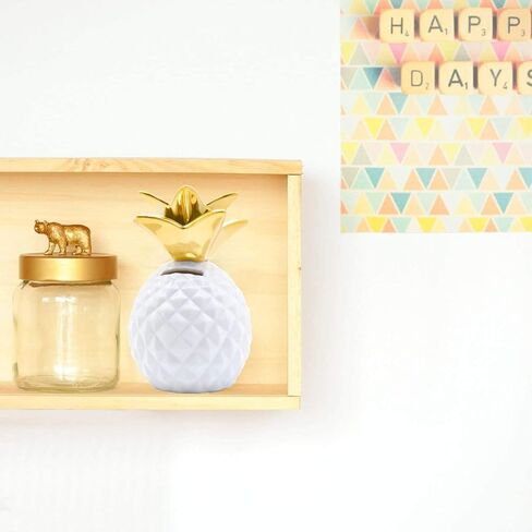 Pineapple Girls Piggy Bank Ceramic Pineapples Shape Cans Decorative Kids Adults Piggy Bank for Home Bedroom Party Decorations Valentine's Day Kid's Birthday Gifts (Gold) in Kuwait