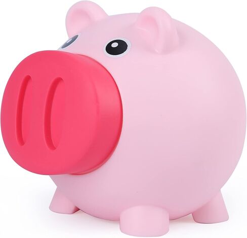 H&W Mini Piggy Bank, Cute Pig Go Oink-Oink, Shatterproof Coin Bank, Great First Money Bank (Blue) in Saudi Arabia