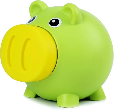 H&W Mini Piggy Bank, Cute Pig Go Oink-Oink, Shatterproof Coin Bank, Great First Money Bank (Blue) in Saudi Arabia