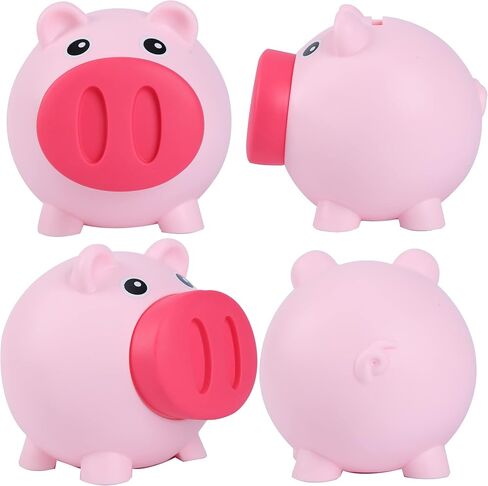 H&W Mini Piggy Bank, Cute Pig Go Oink-Oink, Shatterproof Coin Bank, Great First Money Bank (Blue) in Saudi Arabia