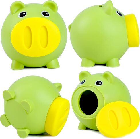 H&W Mini Piggy Bank, Cute Pig Go Oink-Oink, Shatterproof Coin Bank, Great First Money Bank (Blue) in Saudi Arabia