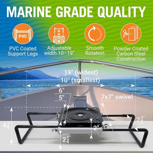 Clamp On Boat Seat Swivel Clamp for Jon Boat Accessories Fishing Bass Boats Mount Base Seat Jon Boat Seat Clamp with Swivel Aluminum Portable Boat Seats Stand Mounting Kit Bracket Bench Hardware in Saudi Arabia