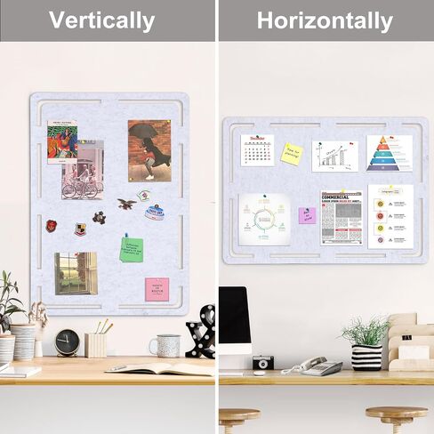 SEG Direct Bulletin Board, Large Felt Cork Board 31" x 22" Self Adhesive Pin Board Memo Notice Board with 20 Push Pins for Home Office Decor, Light Blue in Saudi Arabia
