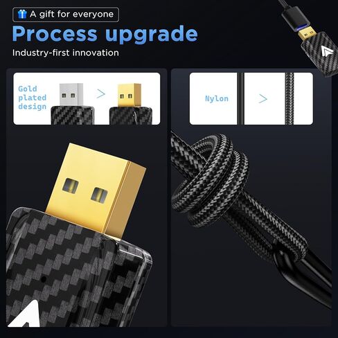 Android Auto Wireless Adapter for Car Small Android auto Dongle for OEM Factory Wired Android Auto Cars Easy Setup Quick Connection, BlackGary in Kuwait