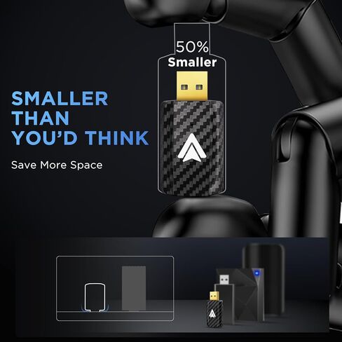 Android Auto Wireless Adapter for Car Small Android auto Dongle for OEM Factory Wired Android Auto Cars Easy Setup Quick Connection, BlackGary in Kuwait