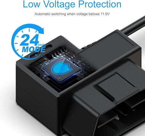 طقم أسلاك صلبة لكاميرا داش كام من بروفيو، مراقبة وضع ركن السيارة على مدار 24 ساعة، جيروسكوب مدمج ثلاثي المحاور، واجهة أو بي دي، مخرج 3 أمبير، USB صغير، 11.5 قدم، حماية من الجهد المنخفض in Kuwait