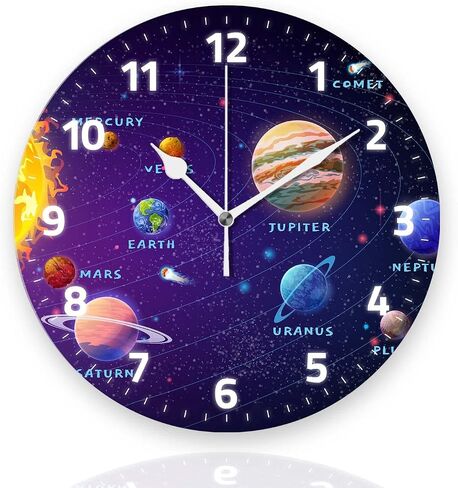 Battery Operated Wall Clocks 12 Inch,Baseball,Silent Home Decor for Bathroom,Living Room,Bedroom in Saudi Arabia