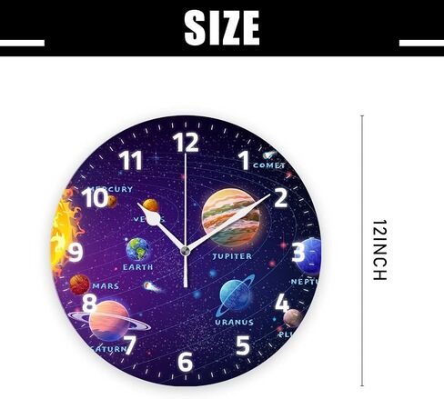 Battery Operated Wall Clocks 12 Inch,Baseball,Silent Home Decor for Bathroom,Living Room,Bedroom in Saudi Arabia