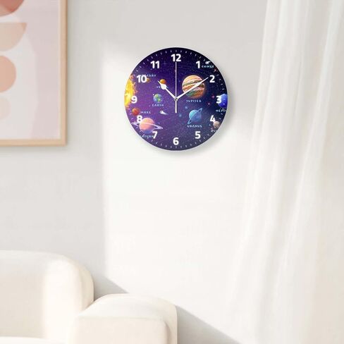 Battery Operated Wall Clocks 12 Inch,Baseball,Silent Home Decor for Bathroom,Living Room,Bedroom in Saudi Arabia