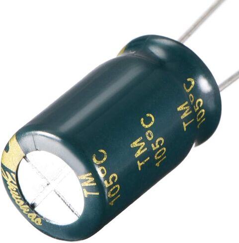 uxcell Aluminum Radial Electrolytic Capacitor Low ESR Green with 1000UF 25V 105 Celsius Life 3000H 10 x 17 mm High Ripple Current,Low Impedance 10pcs in Saudi Arabia