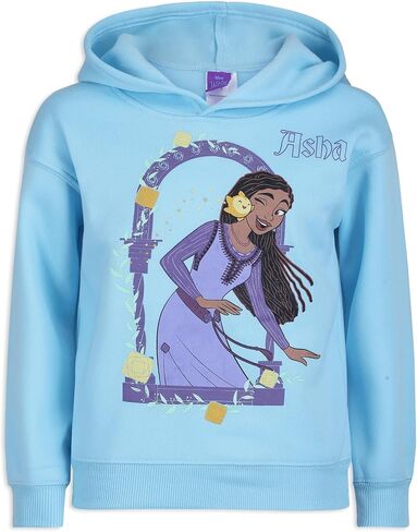 Disney Wish Asha Girls Dreamer 2 Piece Outfit Hooded Sweatshirt and Pant Set for Big Kids – Blue in Saudi Arabia