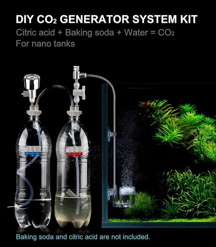 G211 Aquarium DIY CO2 Generator System Kit with Needle Valve & CO2 Diffuser in Kuwait