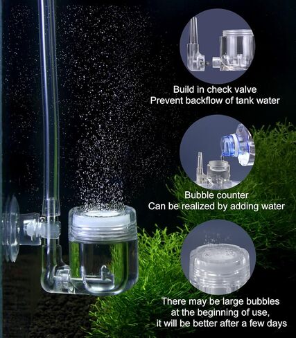G211 Aquarium DIY CO2 Generator System Kit with Needle Valve & CO2 Diffuser in Kuwait