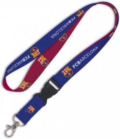 FC Barcelona WinCraft Sports Two Toned Dark Red Blue Buckle Lanyard in Saudi Arabia
