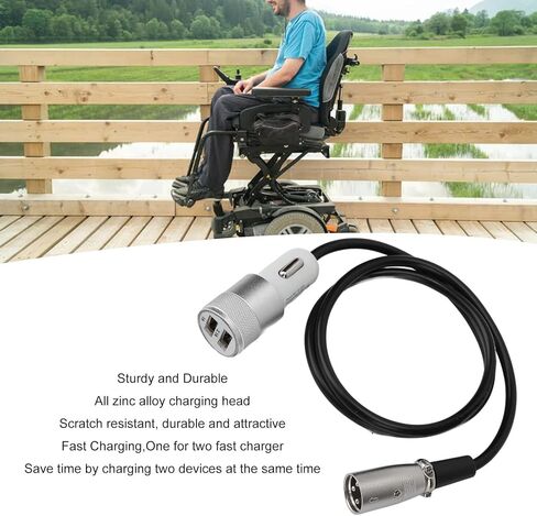 محول USB لشاحن الهاتف المحمول، كراسي متحركة كهربائية 1 لمحول 2 محمول للدراجات البخارية الصغيرة، 5 فولت in Kuwait