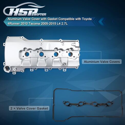 غطاء صمام ألومنيوم مع حشية متوافق مع Toyota 4Runner 2010 Tacoma 2005-2015 L4 2.7L OE# 1120175055, 112010C010 in Kuwait