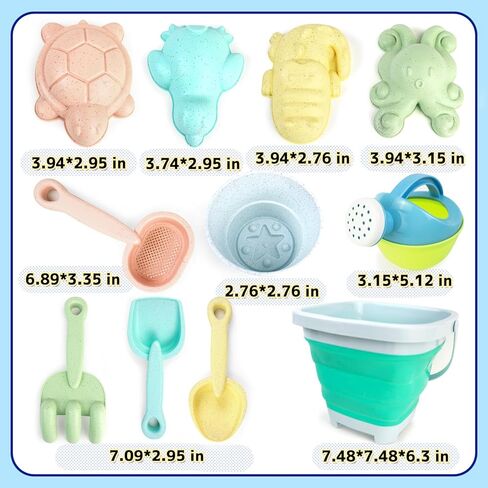 مجموعة ألعاب الشاطئ القابلة للطي من دير دير، تتضمن دلو رمل قابل للطي، وختم الشاطئ، ومجرفة وعلبة سقاية للأطفال لحفلات الشاطئ، وصيد الأسماك، وألعاب الحمام والألعاب الرملية، وألعاب الشاطئ للأطفال من سن 4 إلى 8 سنوات! in Kuwait