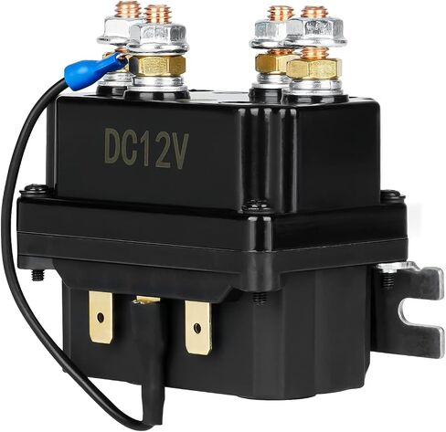 Youxmoto 12V 250A Winch Solenoid Relay Contactor + 2pcs Winch Remote Control Kit, Universal for ATV UTV Truck/Fit for Jeep Winches 3000-5000lbs, Replace for 63070 62135 74900 70715 2875714 in Saudi Arabia