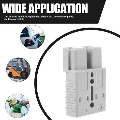 USHOBE 2 قطعة موصل الأسلاك تسخير التوصيل للونش سلك تسخير المكونات للمقطورة الاتصال السريع للروافع رافعة شوكية شحن المكونات الكهربائية التوصيل رافعة شوكية شاحن التوصيل جناح البطارية النحاس in Kuwait