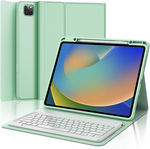 SENGBIRCH Funda con Teclado de Español لجهاز iPad Air 13 بوصة (M2) 2024، iPad Pro 12.9 3a 4a 5a 6a Genaración 2022 - Inalámbrico Bluetooth Magnético Desmontable، Funda AutomáTico Dormir/Despertar، Azul in Kuwait