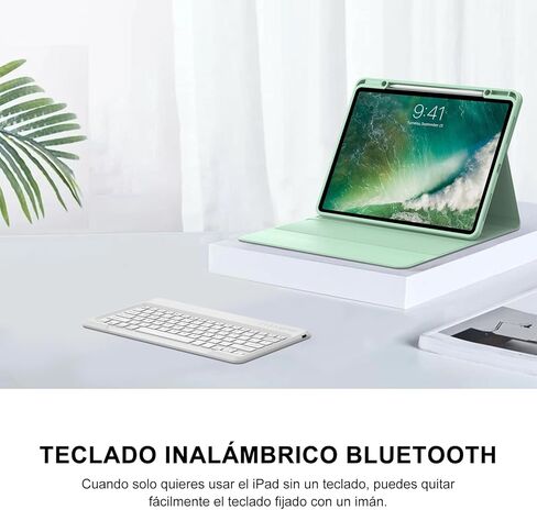 SENGBIRCH Funda con Teclado de Español لجهاز iPad Air 13 بوصة (M2) 2024، iPad Pro 12.9 3a 4a 5a 6a Genaración 2022 - Inalámbrico Bluetooth Magnético Desmontable، Funda AutomáTico Dormir/Despertar، Azul in Kuwait