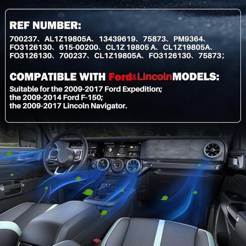 700237 محرك منفاخ تيار متردد مع قفص مروحة لـ 2009-2017 Ford Expedition 2009-2014 Ford F150 2009-2017 Lincoln Navigator، يستبدل PM9364، AL1Z19805A، CL1Z19805A، FO3126130، 75873 in Kuwait