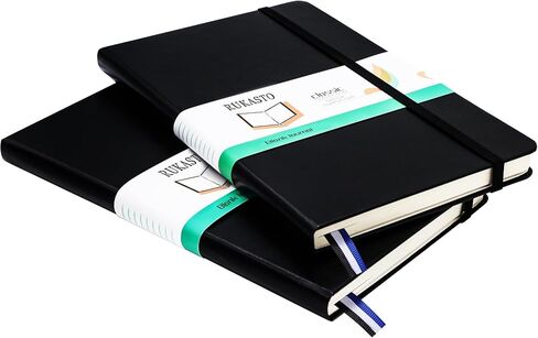 Hardcover Notebook Blank Journal Sketchbook for Drawing, Medium 5.5 by 8.4 Inch, 100 GSM Thick Paper (Green, Plain) in Saudi Arabia
