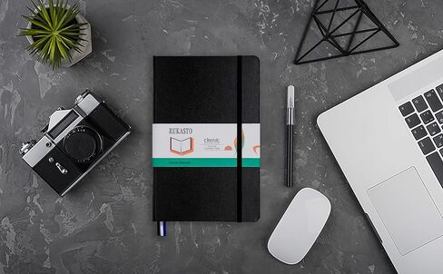 Hardcover Notebook Blank Journal Sketchbook for Drawing, Medium 5.5 by 8.4 Inch, 100 GSM Thick Paper (Green, Plain) in Saudi Arabia