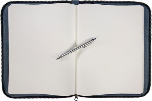 إخفاء وشرب، غطاء مجلة بسحاب لدفتر Moleskine، مقاس XL (7.5 × 9.75 بوصة. دفتر الملاحظات غير متضمن) جلد محبب بالكامل، مصنوع يدويًا، بني بوربون in Saudi Arabia