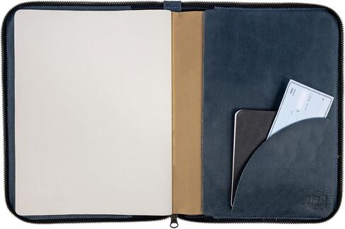 إخفاء وشرب، غطاء مجلة بسحاب لدفتر Moleskine، مقاس XL (7.5 × 9.75 بوصة. دفتر الملاحظات غير متضمن) جلد محبب بالكامل، مصنوع يدويًا، بني بوربون in Saudi Arabia