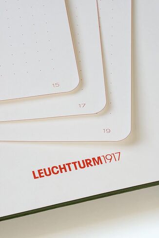 LEUCHTTURM1917 - Medium A5 Dotted Hardcover Notebook - Red Dots Special Edition with 251 Numbered Pages (Anthracite) in Kuwait