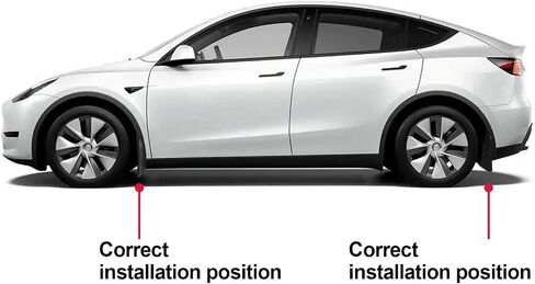 Spurtar Mud Flaps Fit for Tesla Accessories Model 3 2023 2022 2021 2020 2019 Splash Guard All Weather Vehicle Sediment Protection No Drilling Mud guards for Tesla Model 3 Accessories Black Set of 4 in Saudi Arabia