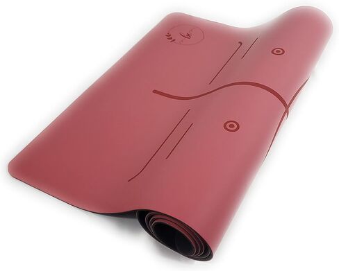 بساط اليوجا بسمك 5 مم، بساط تمارين اليوجا الفاخر مع حزام للحمل، تقنية ARC Alignment Dry Grip Pro - ماص للرطوبة 100% من جلد البولي يوريثين وجزء سفلي من المطاط غير القابل للانزلاق لليوجا الساخنة والبيلاتيس والتمارين الأرضية بساط كبير (72 بوصة طول × 27 بوصة  in Saudi Arabia