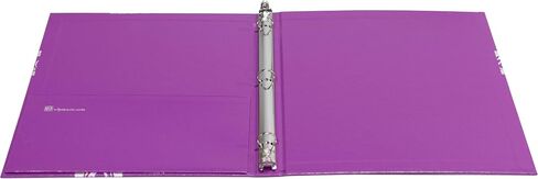 Violet Ceremonial Binder with Silver-Tone Foil | 1 Inch Spine | Three Ring with Interior Pocket | Purple Liturgical Color for Advent, Lent, and Funerals | Perfect for Holding Readings or Sheet Music in Saudi Arabia