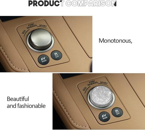 Bling Mode Select Switch Knob Variable Speed Switch Knob Cover Driving Compatible with Lexus ES Accessories 2013-2018, GS 2013-2020, Interior Accessories ES200 ES250 GS300 GS350 in Saudi Arabia