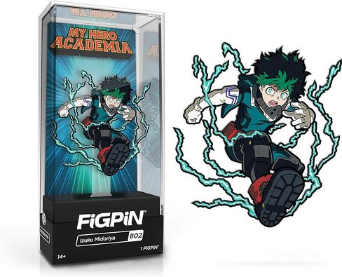 FiGPiN My Hero Academia: Izuku Midoriya #802 - دبوس قابل للتجميع، شفاف in Kuwait