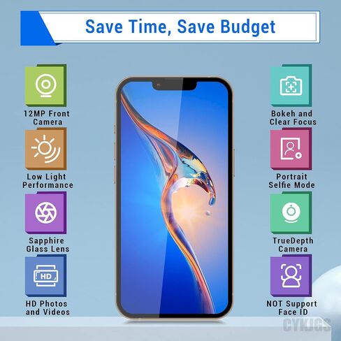 استبدال الكاميرا الأمامية لهاتف iPhone 12 OEM لهاتف iPhone 12 Pro 12MP جزء جديد من الكاميرا الأمامية للوجه الذي يواجه وحدة العدسة وجهاز إرسال واستقبال الضوء ومجموعة أدوات إصلاح الموصل A2172 A2402 A2403 A2404 in Saudi Arabia