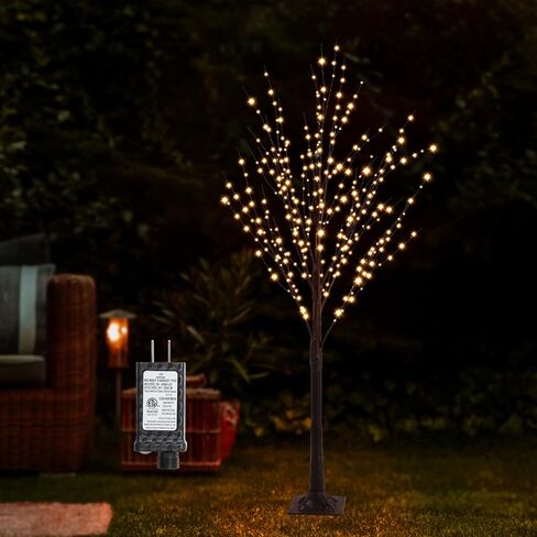 6FT 500 LED Lighted Twig Tree with Twinkle Lights, LED Birch Tree with Timer for Outdoor Indoor Home Party Yard Easter Christmas Decoration (Warm White Light) in Saudi Arabia