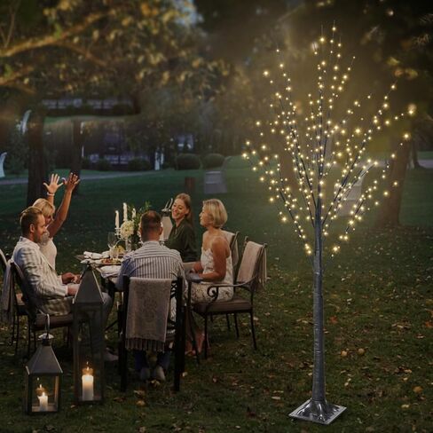 6FT 500 LED Lighted Twig Tree with Twinkle Lights, LED Birch Tree with Timer for Outdoor Indoor Home Party Yard Easter Christmas Decoration (Warm White Light) in Saudi Arabia