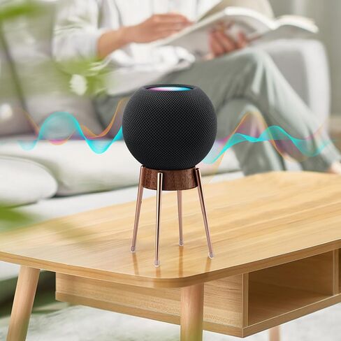 Suitable for Homepod Mini Stand, with 4 Metal feet for Anti Slip Bottom Support. homepod Mini Mount Speaker Accessories are Suitable for desks, Living Rooms, and bedrooms in Saudi Arabia