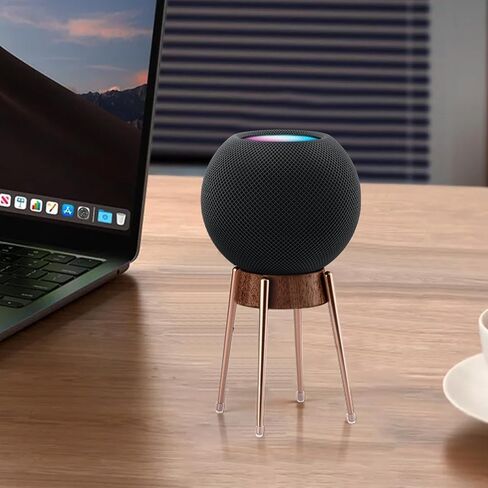 Suitable for Homepod Mini Stand, with 4 Metal feet for Anti Slip Bottom Support. homepod Mini Mount Speaker Accessories are Suitable for desks, Living Rooms, and bedrooms in Saudi Arabia