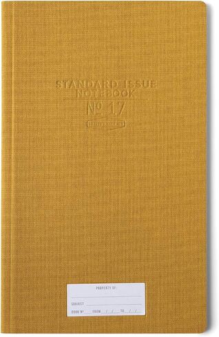 DesignWorks Ink Standard Issue No. 17 Hardcover Cloth Green 7.25" x 11.75" Tall Notebook Journal with 96 Lined Pages - Perfect for Office Work, Writing, and Journaling in Saudi Arabia