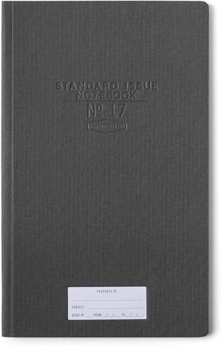 DesignWorks Ink Standard Issue No. 17 Hardcover Cloth Green 7.25" x 11.75" Tall Notebook Journal with 96 Lined Pages - Perfect for Office Work, Writing, and Journaling in Saudi Arabia