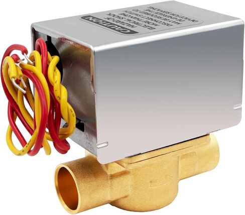 V8043e1012 Zone Valve,GID-661677 V8043E1012 3/4" Sweat Zone Valve Perfect Replacement for a Failed Honeywell Zone Valve for Heating Loop System (Connection = 18" Leads) in Saudi Arabia