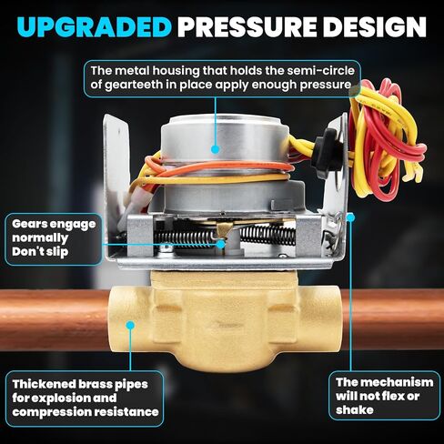 V8043e1012 Zone Valve,GID-661677 V8043E1012 3/4" Sweat Zone Valve Perfect Replacement for a Failed Honeywell Zone Valve for Heating Loop System (Connection = 18" Leads) in Saudi Arabia