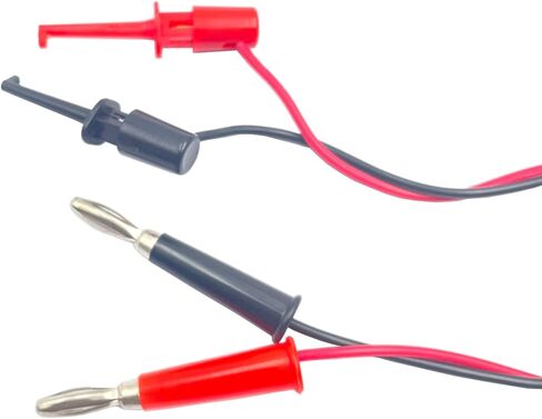 4 أزواج من قابس الموز 4 مم لاختبار كابل التوصيل بمشبك الخطاف سلك الرصاص لاختبار المتر المتعدد in Kuwait