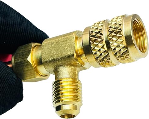 صمام شحن غاز التبريد R12 R410A، R12 R22-1/4 بوصة ذكر إلى 1/4 بوصة أنثى، R410-1/4 بوصة ذكر إلى 5/16 بوصة أنثى، محول صمام الأمان السائل صمام كروي للتحكم في التدفق (محول صمام شحن مكيف الهواء (زوج)) in Kuwait