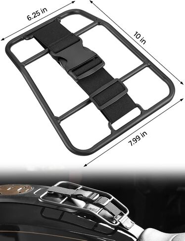 KEMIMOTO Motorcycle Tank Luggage Rack Compatible with Sportster S RH1250 2021 2022 2023 2024 Fuel Tank Rack Luggage Black in Saudi Arabia