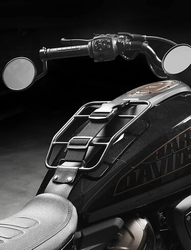KEMIMOTO Motorcycle Tank Luggage Rack Compatible with Sportster S RH1250 2021 2022 2023 2024 Fuel Tank Rack Luggage Black in Saudi Arabia